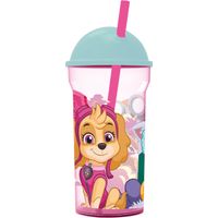 Vaso 460ml Transparente Tapa Alta Paw Patrol Skye